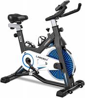 LABGREY Cyclette Spinning Professionale, Spin Bike Cyclette da Camera con Schermo LCD e Portabicchieri, Volano 15kg, Cyclette per Fitness ed Esercizio a Casa