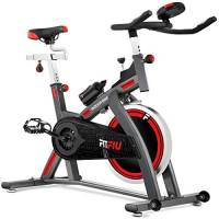 Fitfiu Fitness Besp-300 Bici da Indoor Ruota d'Inerzia, Unisex Adulto, Nero, 24 kg