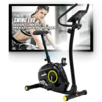 Diadora Fitness Swing Evo Cyclette Con Hand Pulse A Norma Ce, 82 X 56 X 28 Cm, Nero