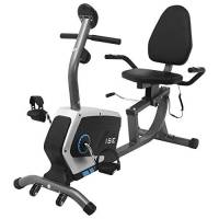 ISE Cyclette Orizzontale Magnetico con Sella Regolabile,Recumbent Ergometro Ideale per Allenamento di Recupero,Sensori di Pulsazione Integrati,Regolabile Resistenza,Max.120 kg,Supersilenzioso,SY-6801