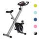 Ultrasport F-Bike Design, Cyclette da Allenamento, Home Trainer, Fitness Bike Pieghevole con Sella in Gel, con Portabevande, Display LCD, Sensori delle Pulsazioni Unisex Adulto, Fino a 100 kg